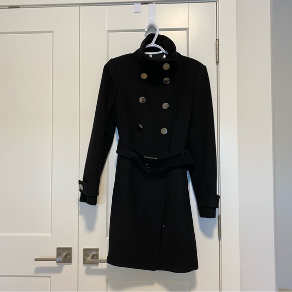 FREE SHIPPING ⚡️ Aritzia Babaton Bromley Wool Coat - Black - Picture 4 of 11